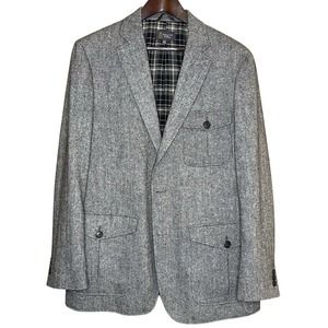 Wallin & Bros black gray wool blazer jacket (size XL)